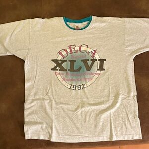Deca XLVI career Development Fruit of the Loom Gray and Teal T-Shirt